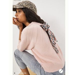 Anthropologie Liora Tie-Back Sweater